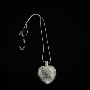 Park Lane rhinestone heart necklace